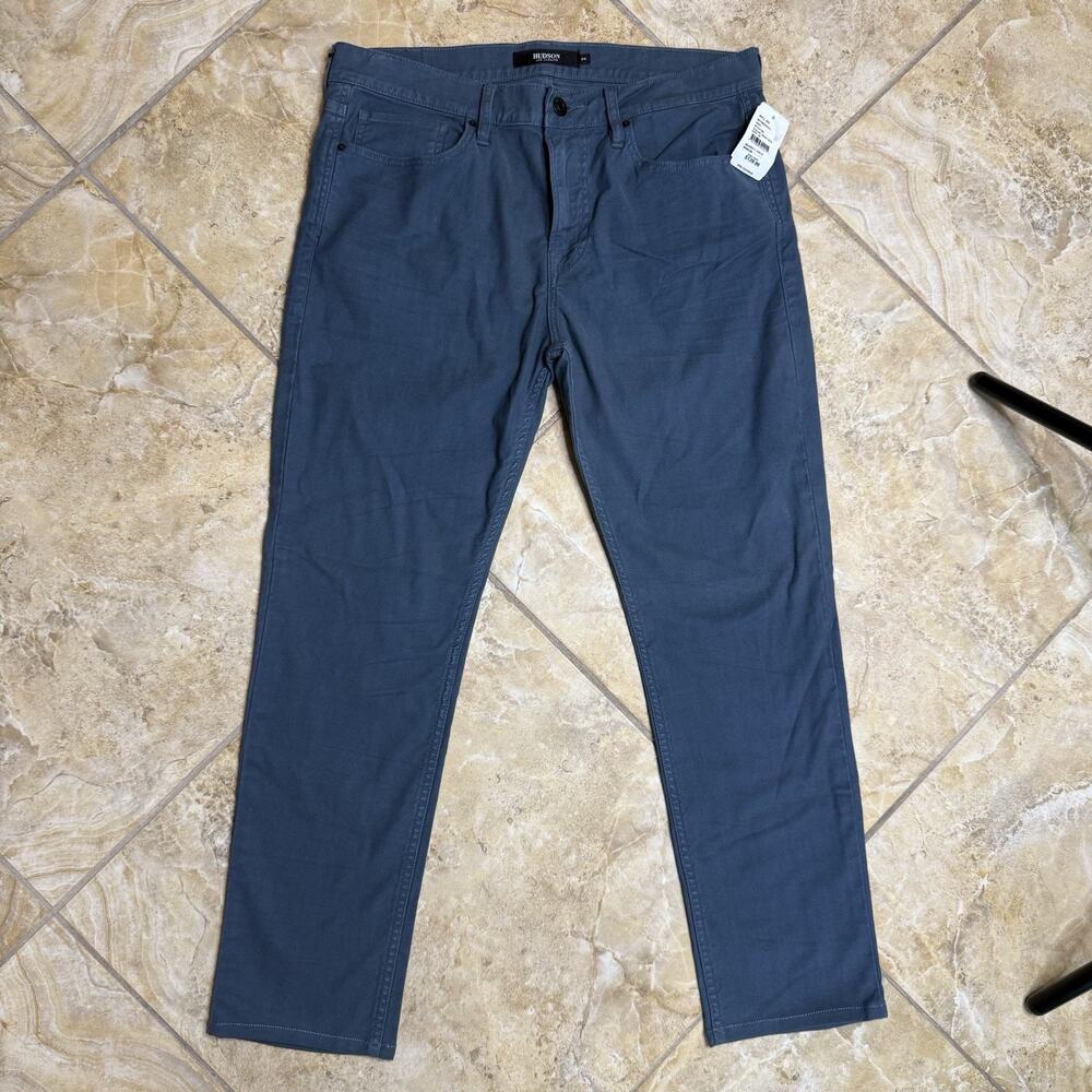 NWT Hudson AXL Skinny Jeans Men’s 34 Deep Sea Blue Stretch Denim Slim Fit